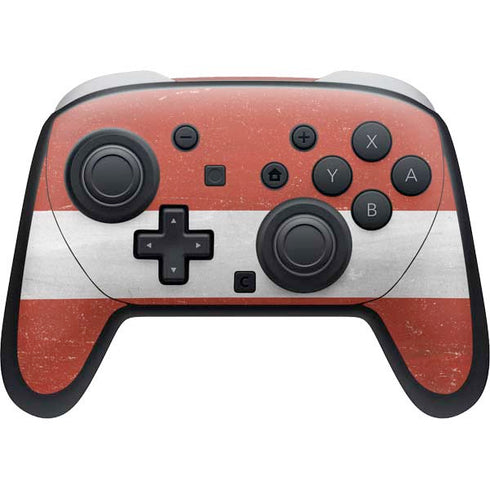 Latvia Flag Distressed Nintendo Skins