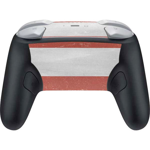 Latvia Flag Distressed Nintendo Switch 2 (2025) Pro Controller Skin