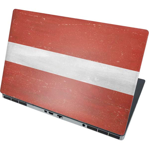 Latvia Flag Distressed Dell Precision Skin