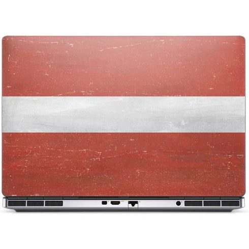 Latvia Flag Distressed Dell Precision Skin