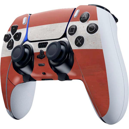 Latvia Flag Distressed PS5 DualSense Edge Pro Controller Skin