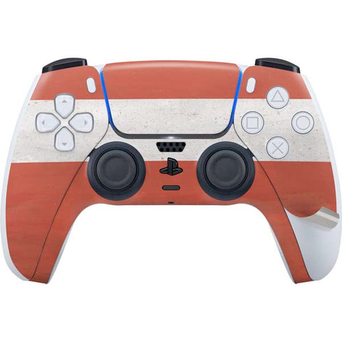 Latvia Flag Distressed PS5 Pro Disk Bundle Skin