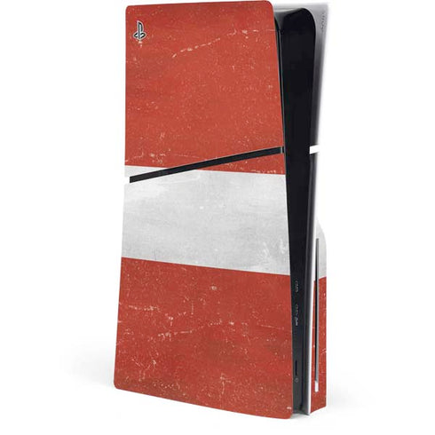 Latvia Flag Distressed PlayStation PS5 Skins