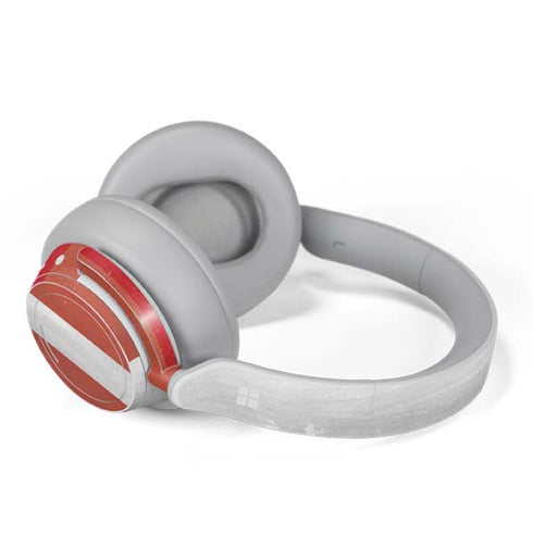 Latvia Flag Distressed Surface Headphones Skin