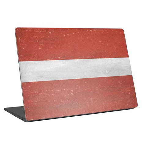 Latvia Flag Distressed Laptop Skins
