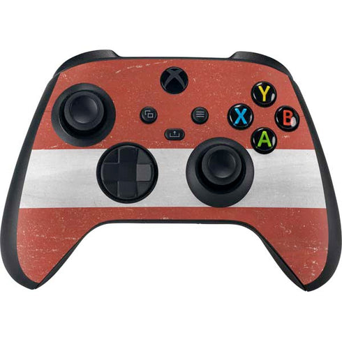 Latvia Flag Distressed Xbox Series X Skins