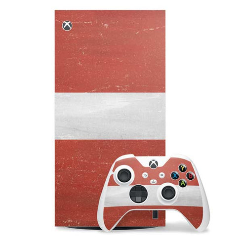 Latvia Flag Distressed Xbox Series X Skins