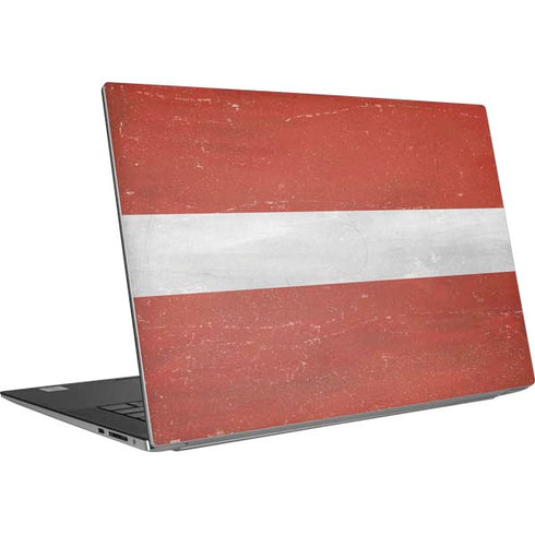 Latvia Flag Distressed Dell XPS Skin
