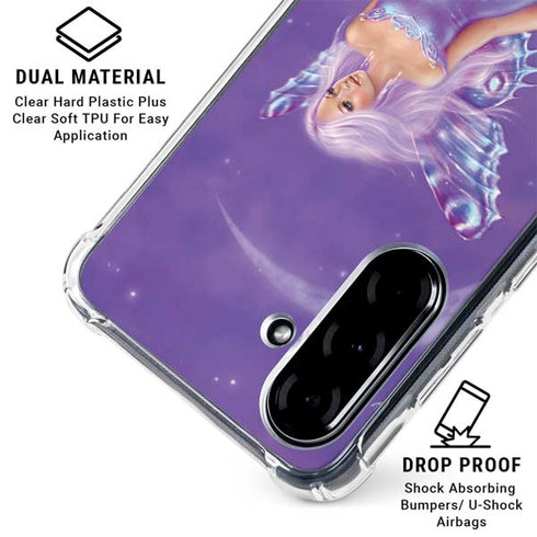 Lavender Moon Fairy by Rachel Anderson Galaxy A36 5G Clear Case
