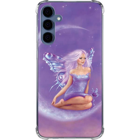 Lavender Moon Fairy by Rachel Anderson Galaxy A55 5G Clear Case