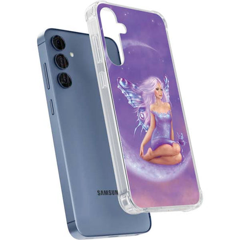 Lavender Moon Fairy by Rachel Anderson Galaxy A55 5G Clear Case