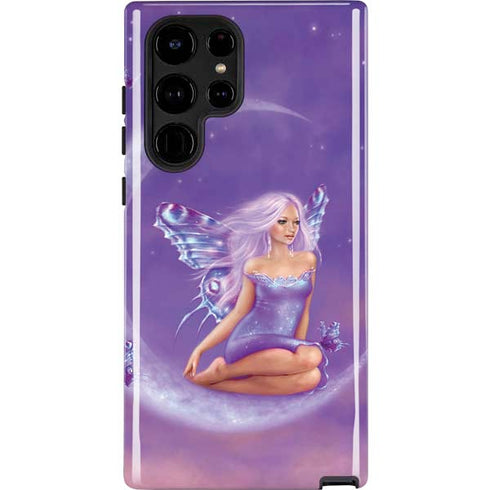 Lavender Moon Fairy by Rachel Anderson Galaxy Cases