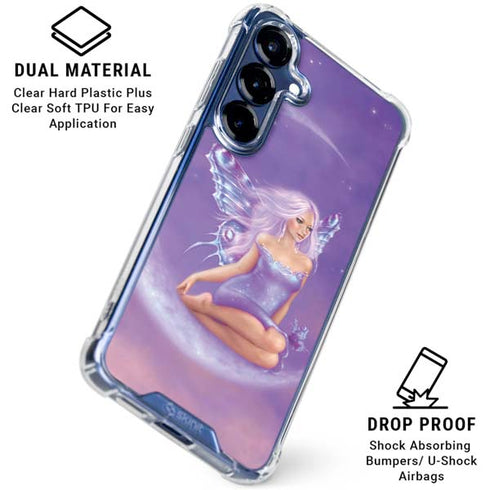 Lavender Moon Fairy by Rachel Anderson Galaxy S25 Plus Clear Case