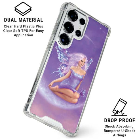 Lavender Moon Fairy by Rachel Anderson Galaxy S25 Ultra Clear Case