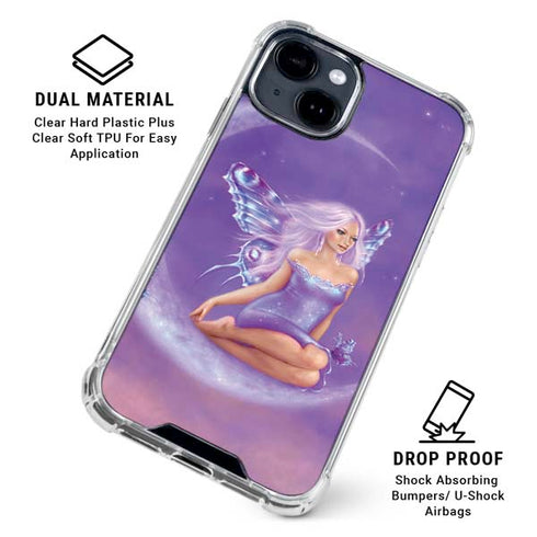 Lavender Moon Fairy by Rachel Anderson iPhone 15 Clear Case