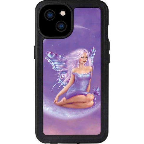 Lavender Moon Fairy by Rachel Anderson iPhone 15 Plus Waterproof Case