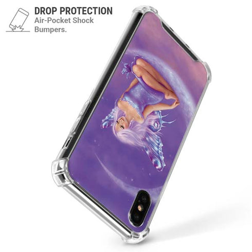 Lavender Moon Fairy by Rachel Anderson iPhone X/XS Clear Case