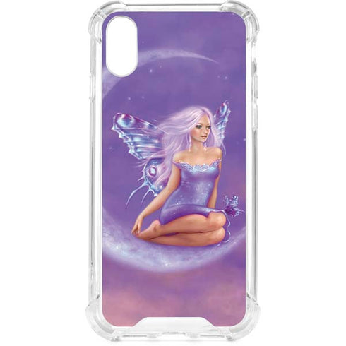 Lavender Moon Fairy by Rachel Anderson iPhone XS Clear Case