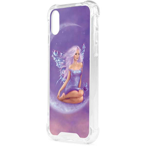 Lavender Moon Fairy by Rachel Anderson iPhone XS Clear Case