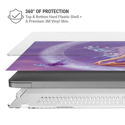 Lavender Moon Fairy by Rachel Anderson MacBook Pro 14in (2021-24) Case plus Skin