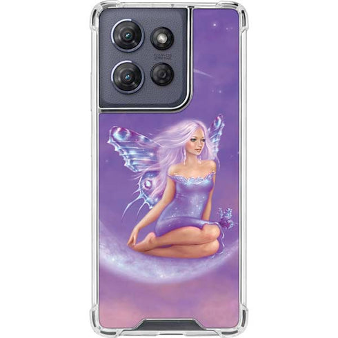 Lavender Moon Fairy by Rachel Anderson Moto G Power 5G (2025) Clear Case