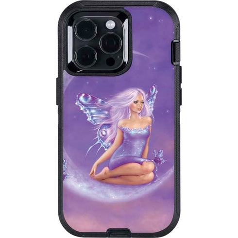 Lavender Moon Fairy by Rachel Anderson Otterbox Defender iPhone Skin