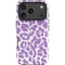 Lavender Snow Leopard Animal Print Color Pop iPhone 18 Pro Impact Case