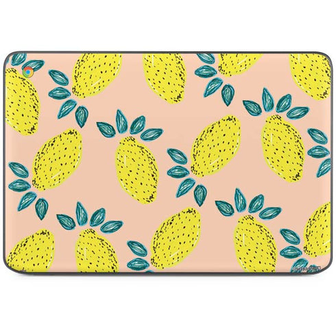 Bouffants and Broken Hearts Lemon Party HP Chromebook Skin