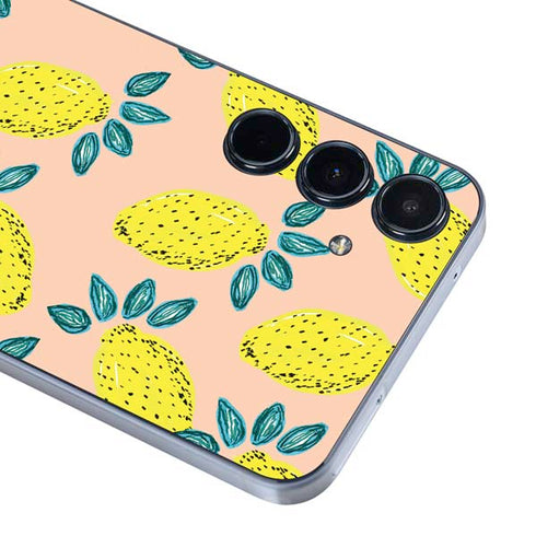 Bouffants and Broken Hearts Lemon Party Galaxy A35 5G Skin