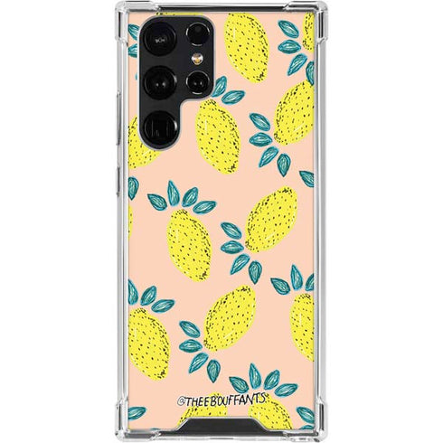 Bouffants and Broken Hearts Lemon Party Galaxy S23 Ultra Clear Case