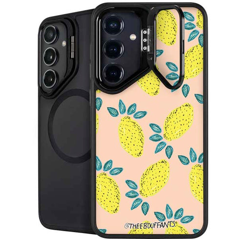 Bouffants and Broken Hearts Lemon Party Galaxy S25 Kickstand Case