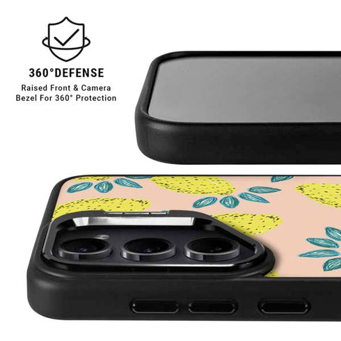 Bouffants and Broken Hearts Lemon Party Galaxy S25 Kickstand Case