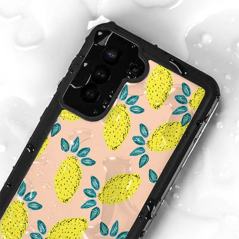 Bouffants and Broken Hearts Lemon Party Galaxy S24 Plus Waterproof Case