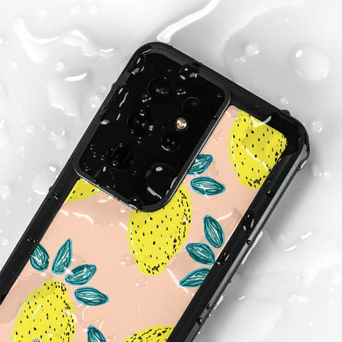 Bouffants and Broken Hearts Lemon Party Galaxy S24 Ultra Waterproof Case