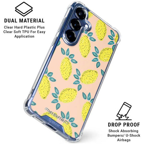 Bouffants and Broken Hearts Lemon Party Galaxy S25 Plus Clear Case