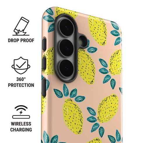 Bouffants and Broken Hearts Lemon Party Galaxy S26 Plus Impact Case