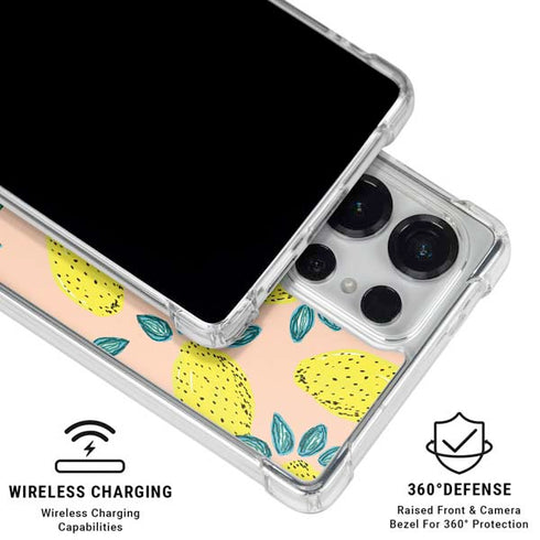 Bouffants and Broken Hearts Lemon Party Galaxy S26 Ultra Clear Case