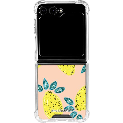 Bouffants and Broken Hearts Lemon Party Galaxy Z Flip6 Clear Case