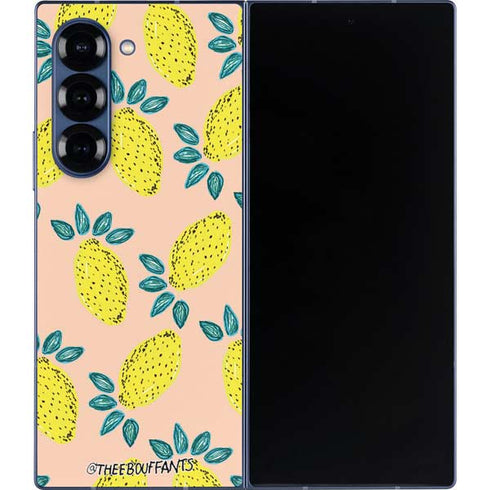 Bouffants and Broken Hearts Lemon Party Galaxy Z Fold6 Skin