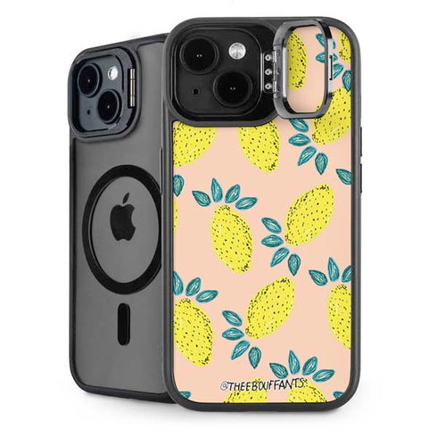 Bouffants and Broken Hearts Lemon Party iPhone 15 Plus Kickstand Case