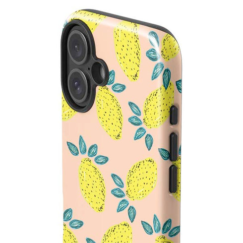 Bouffants and Broken Hearts Lemon Party iPhone 16 Plus Impact Case