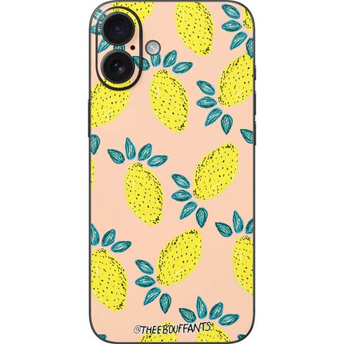 Bouffants and Broken Hearts Lemon Party iPhone 16 Plus Skin