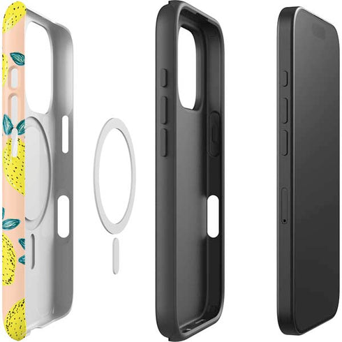Bouffants and Broken Hearts Lemon Party iPhone 16 Pro Magsafe Impact Case