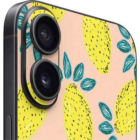 Bouffants and Broken Hearts Lemon Party iPhone 16 Skin