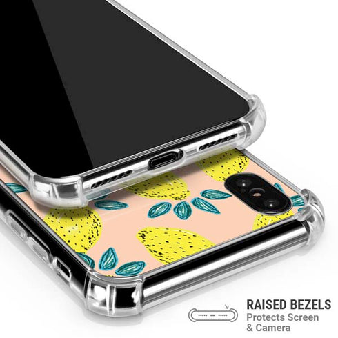 Bouffants and Broken Hearts Lemon Party iPhone X/XS Clear Case