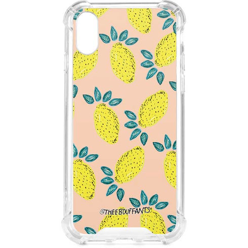 Bouffants and Broken Hearts Lemon Party iPhone XS Clear Case