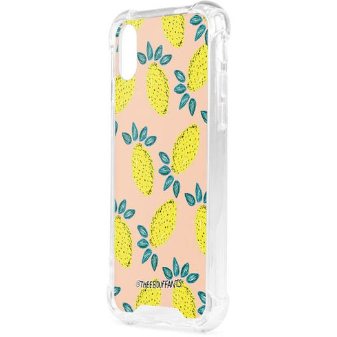 Bouffants and Broken Hearts Lemon Party iPhone XS Clear Case