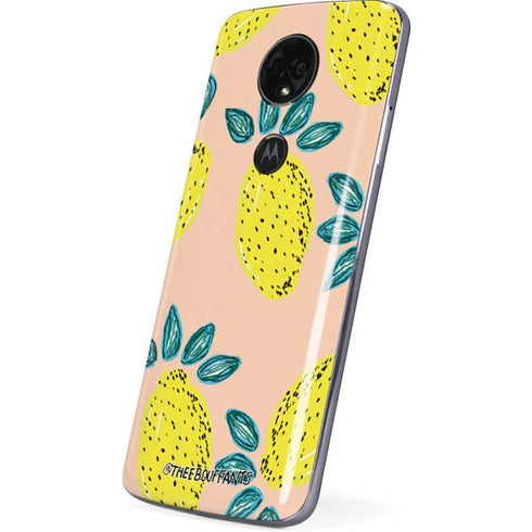 Bouffants and Broken Hearts Lemon Party Moto E5 Plus Skin