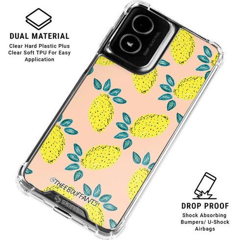 Bouffants and Broken Hearts Lemon Party Moto G Power 5G (2024) Clear Case