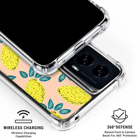 Bouffants and Broken Hearts Lemon Party Moto G Power 5G (2024) Clear Case